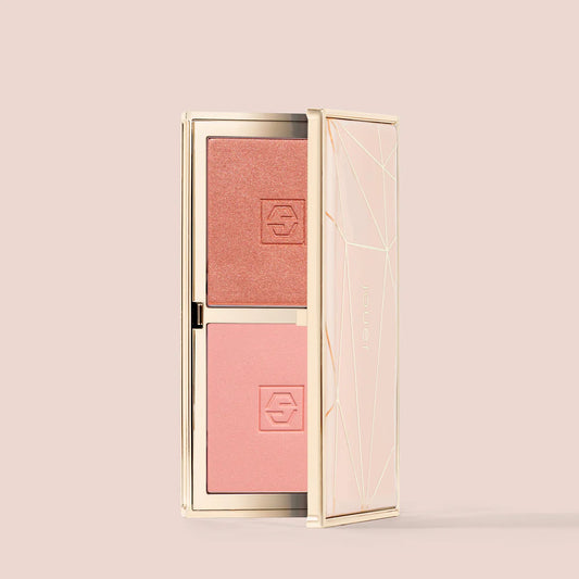 JOUER Dual Blush Palette Rose gold